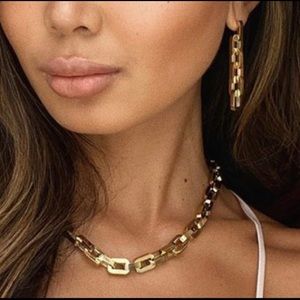 Eddie Borgo Supra Link Necklace & Earring Set